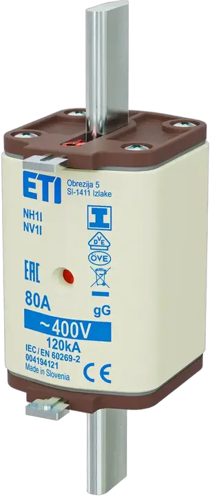 Slika NH1/I gG 80A/400V