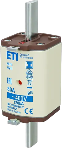 NH1/I gG 80A/400V