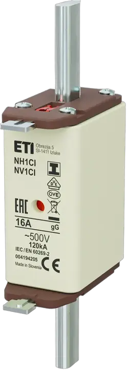 Slika NH1C/I gG 16A/500V