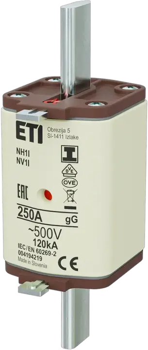 Slika NH1/I gG 250A/500V