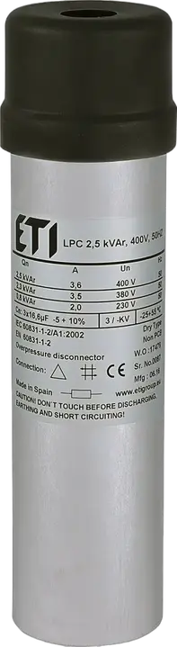 Slika LPC 2,5 kVAr, 400V, 50Hz