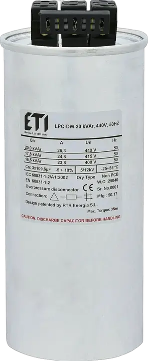 Slika LPC-DW 20 kVAr, 440V, 50HZ