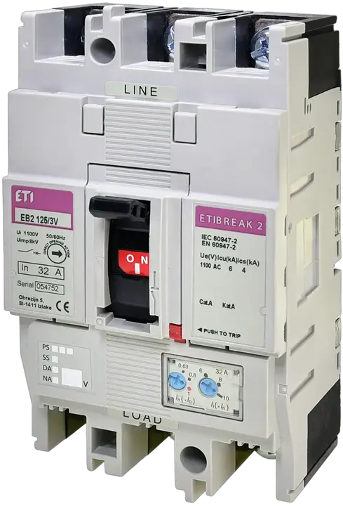 Slika EB2 125/3V 32A 3p 1100V