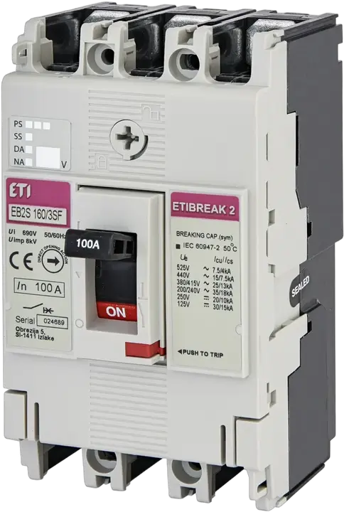 Slika EB2S 160/3SF 100A 3p