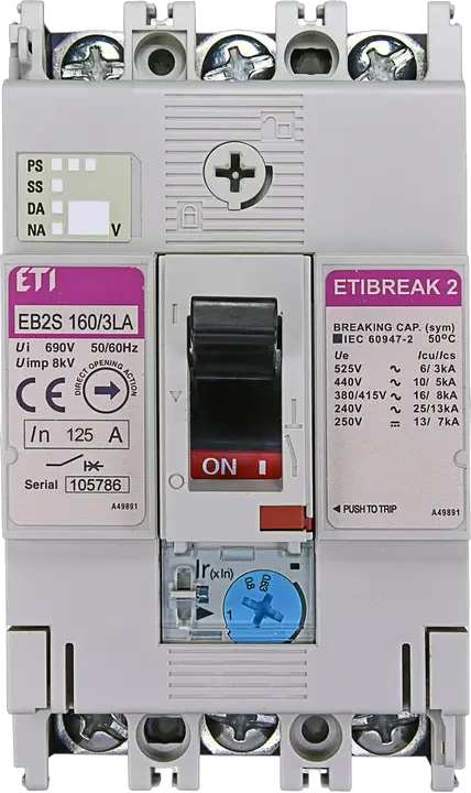 Slika EB2S 160/3LA 125A 3p