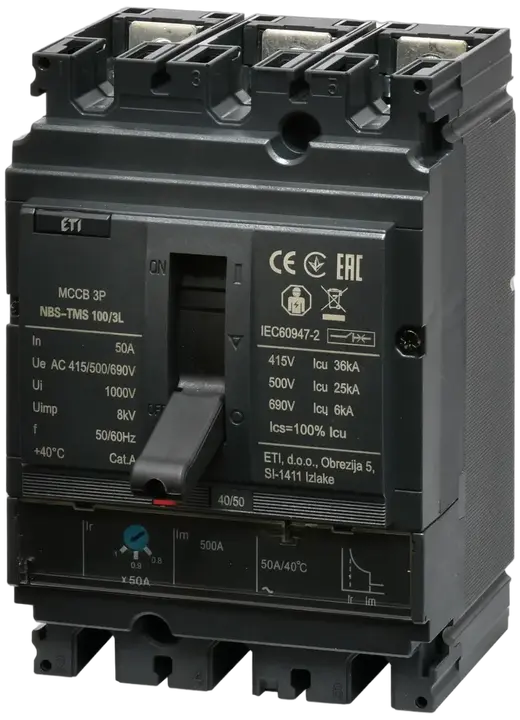 Slika NBS-TMS 100/3L  50A 3P