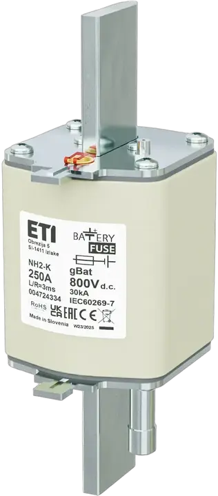 Slika NH2/K gBat 250A/800V DC